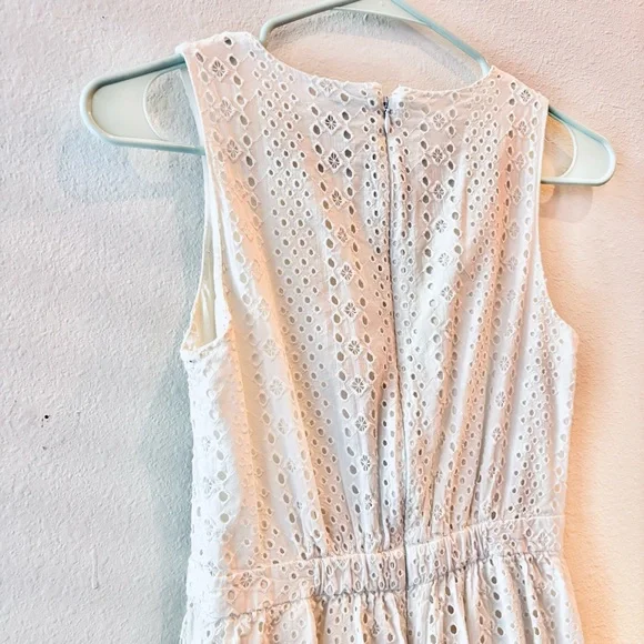 J. Crew White Eyelet Dress— Petite 00 - Picture 9 of 12